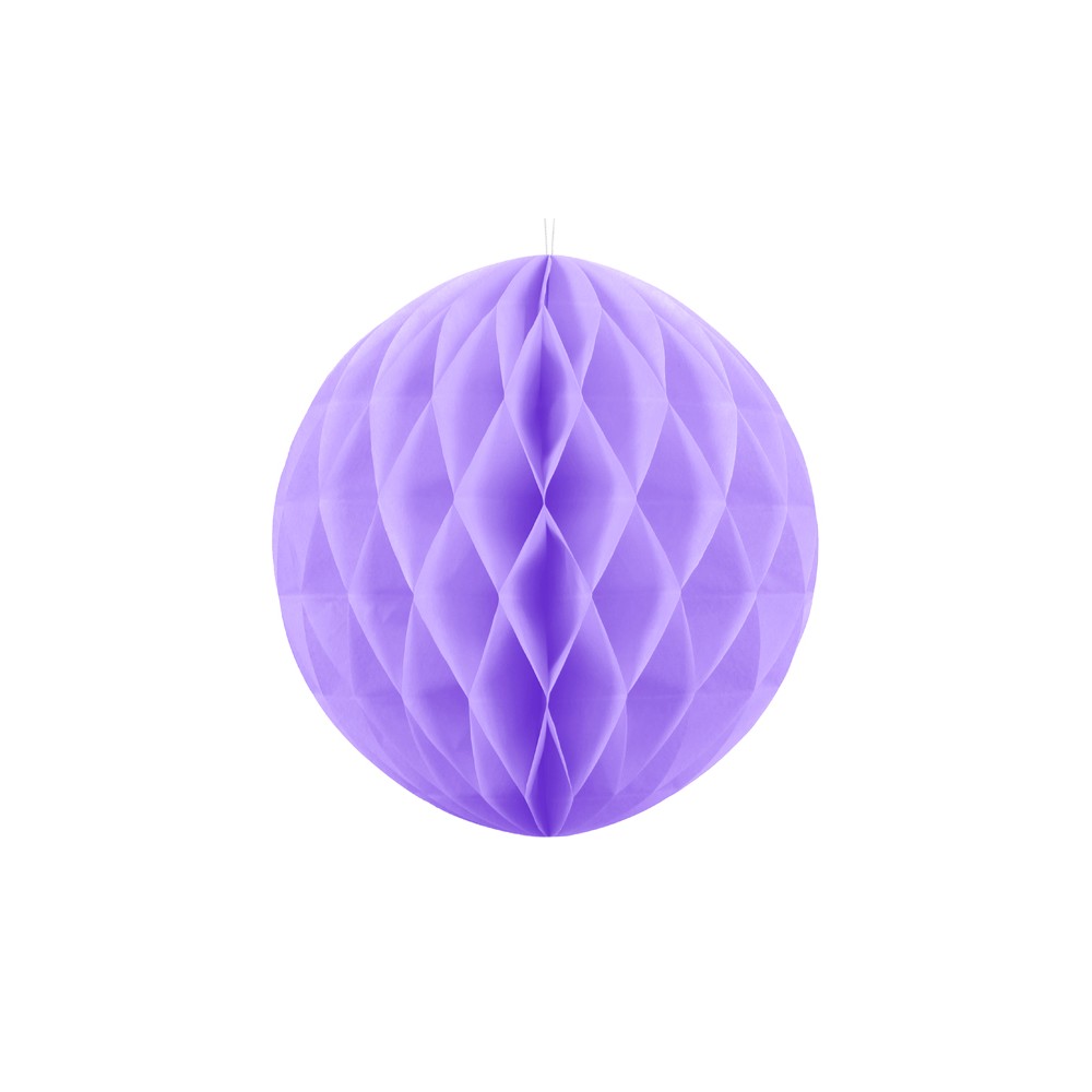 Boule de papier alvéolé - lilas - 40cm
