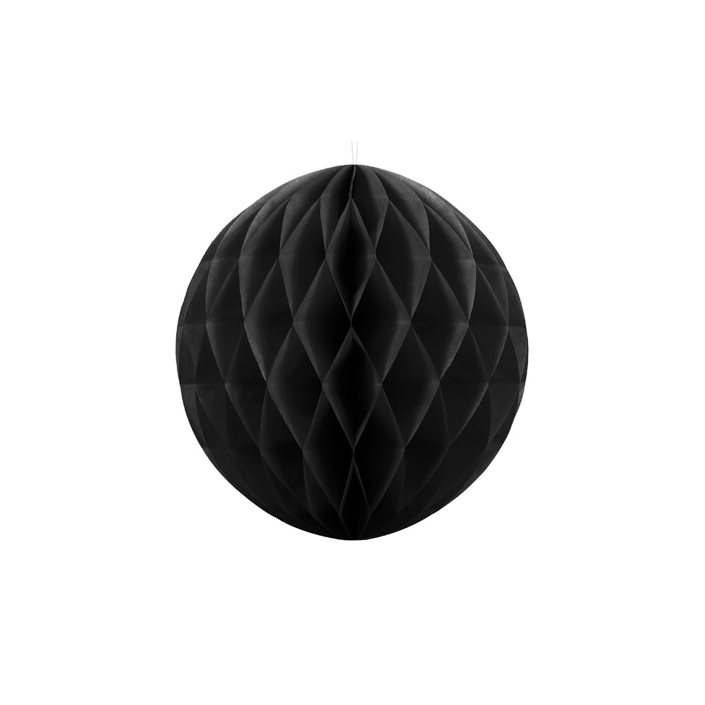 Boule en papier crépon - noir - 40cm