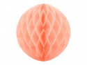 Boule de papier alvéolé - pêche clair - 40cm