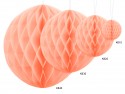 Boule de papier alvéolé - pêche clair - 40cm