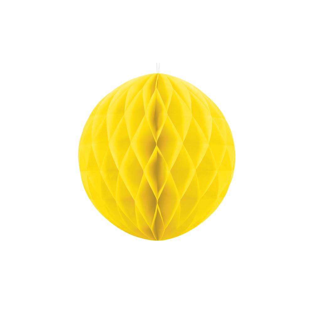 Boule en papier de soie - jaune - 40cm