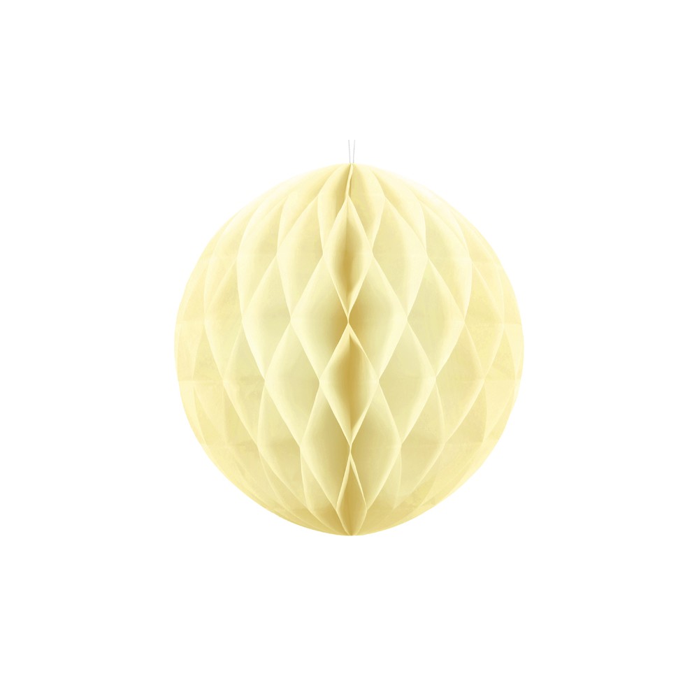 Boule de papier alvéolé - paille - 40cm