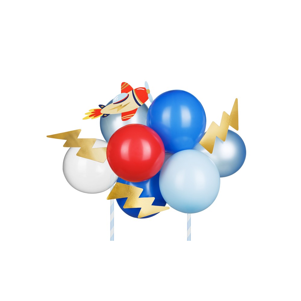 Décoration de gâteau - ballons avion