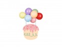 Cake topper gâteau ballon arc -en -ciel