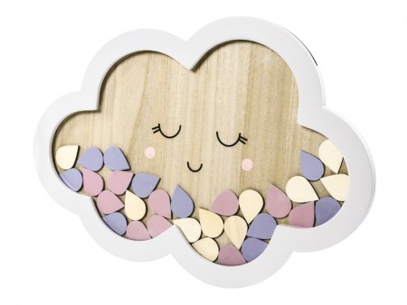 Livre d'or en bois - Nuage
