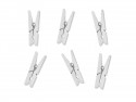 20 Pinces en bois - blanche