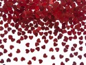 Confettis coeurs - rouges