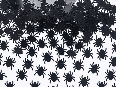 Araignées en confetti - noir