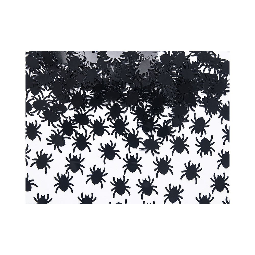 Araignées en confetti - noir