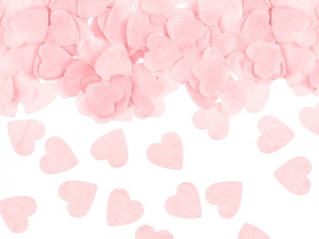 Confettis Coeurs - rose clair