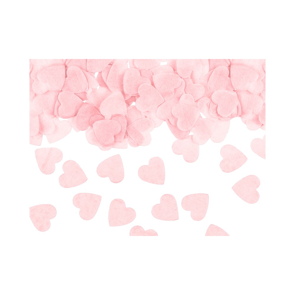 Confettis Coeurs - rose clair
