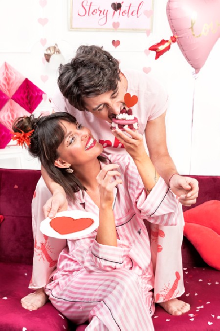Confettis Coeurs - rose clair