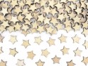 50 confettis en bois "étoile"