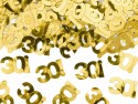 Feuilles de confettis métalliques - Chiffre 30 - 15g