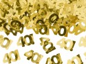 Feuilles de confettis métalliques - Chiffre 40 - 15g