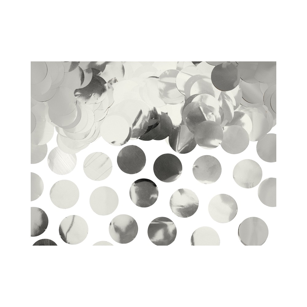 Cercles de confettis -argent