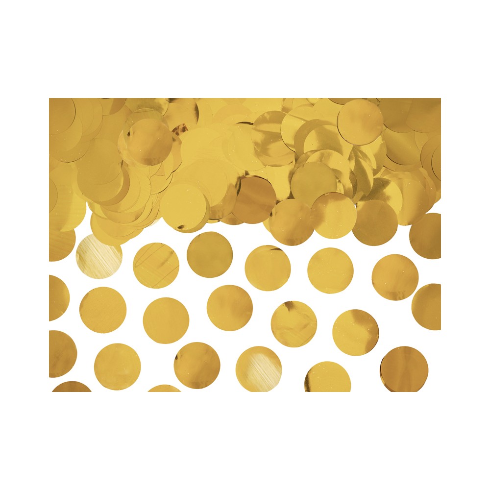 Cercles de confettis - or