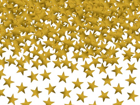 Confetti en bois Etoiles - or