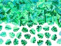 Confettis métallisés Feuilles - vert