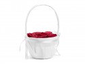 Panier de mariage pour pétales de rose - blanc