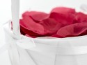 Panier de mariage pour pétales de rose - blanc