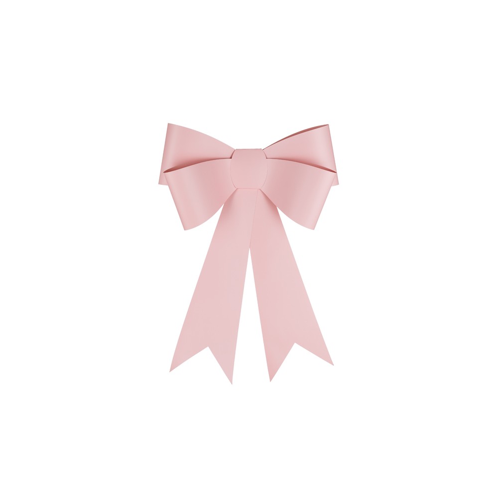 nœud décoratif DIY - rose clair