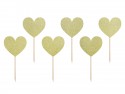 6 Garnitures de muffins Sweet Love - Coeurs