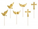 6 Garnitures pour petits gâteaux première communion