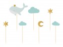7 Cupcake Cake topper - Baleine