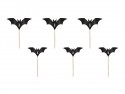 Lot de 6 pics "chauve souris"