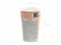 6 gobelets rose gold