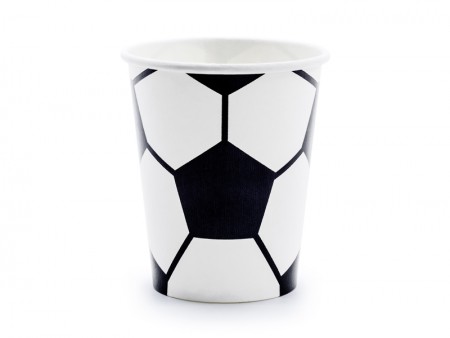 6 Gobelets en papier Football