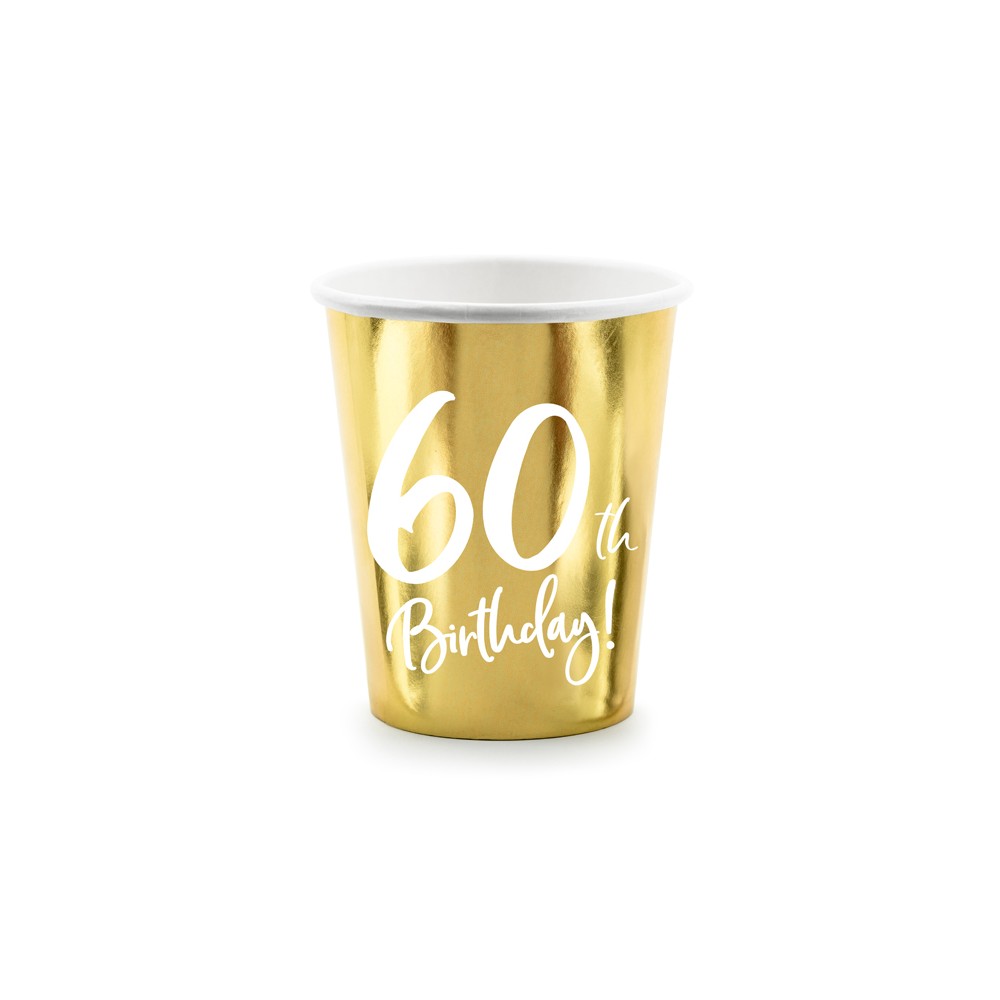 6 Tasses de 60ème anniversaire - ores