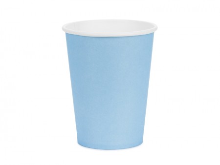 6 Gobelets en papier - bleu...