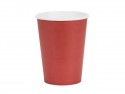 6 Gobelets en papier - rouge foncé - 250ml