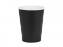 6 Gobelets en papier - noir - 250ml