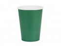 6 Gobelets en papier - vert foncé - 250ml