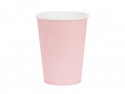 6 Gobelets en papier - rose clair - 250ml