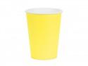 6 Gobelets en papier - jaune - 250ml