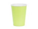 6 Gobelets en papier - vert clair - 250ml