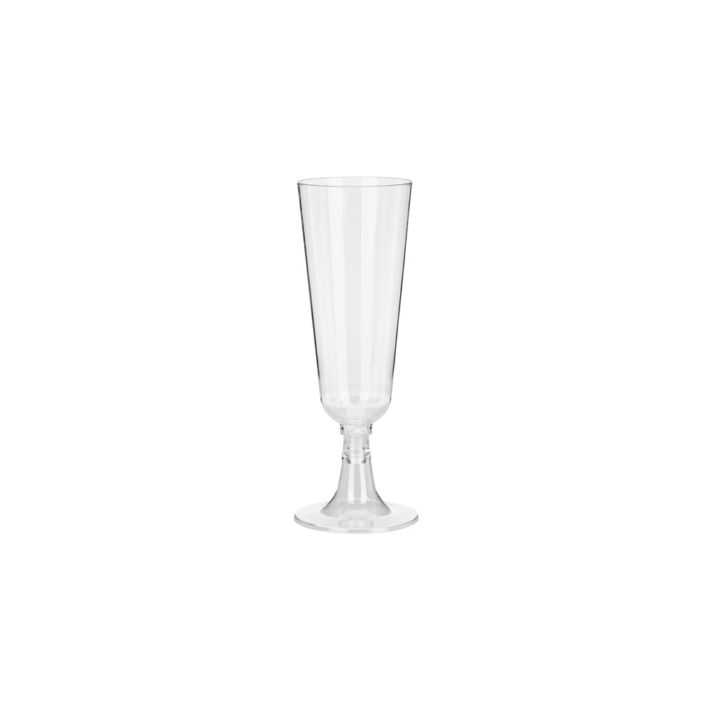 8 Flûtes à champagne en plastique