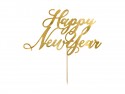 Décoration de gâteau ''Happy New Year'' - or