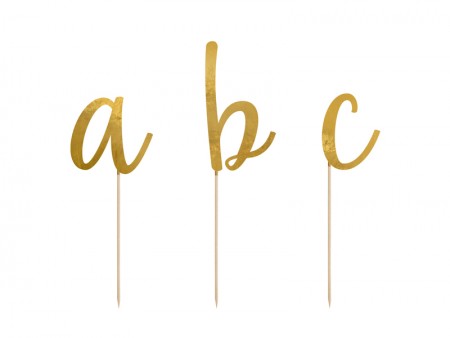 53 Décorations Alphabet - or
