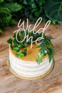 Cake topper en bois "Wild One"