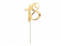 Décorations de gâteaux ''18'' - or