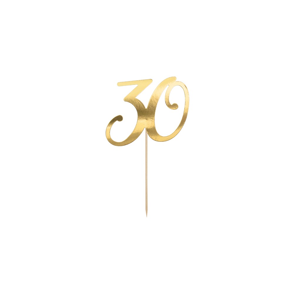 Décorations de gâteaux ''30'' - or