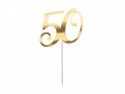Décorations de gâteaux ''50'' - or
