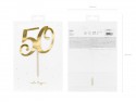 Décorations de gâteaux ''50'' - or