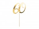 Décorations de gâteaux ''60'' - or