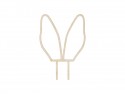 Décoration oreilles de lapin en bois